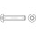 Linsenkopfschrauben mit Innensechskant ISO 7380-1 Edelstahl A2 M3x5