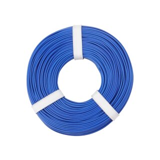 Kupferschalt Litze 0,25 mm² / 50 m / blau
