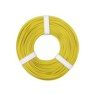 Kupferschalt Litze 0,25 mm² / 50 m / gelb